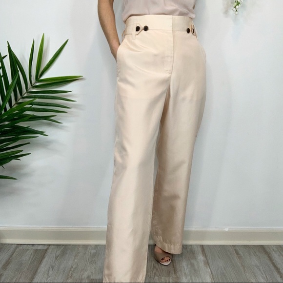 Marc Jacobs Pants - MARC JACOBS silk trousers wide leg flat front 0956